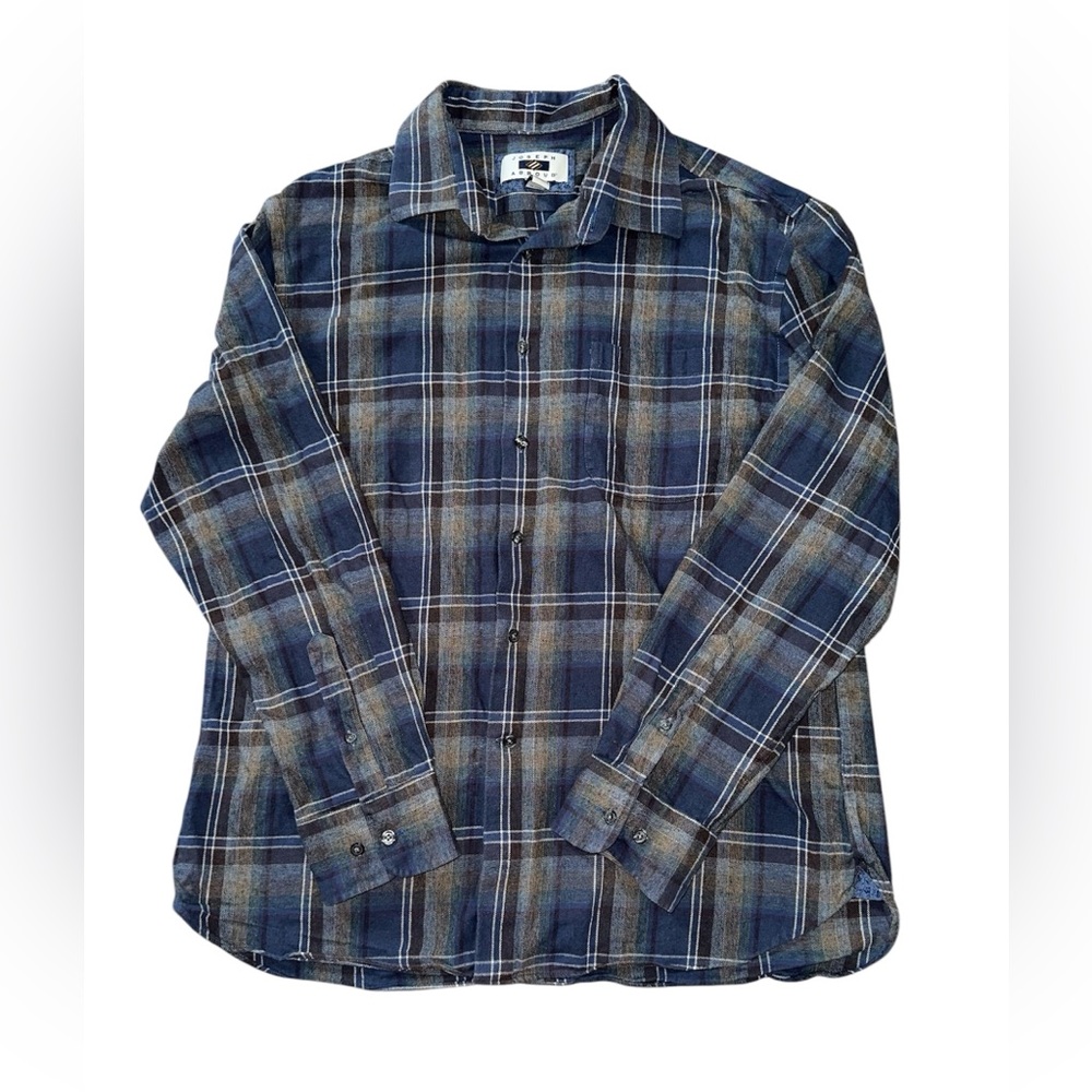 Joseph Abboud Button Down Plaid Flannel Shirt
